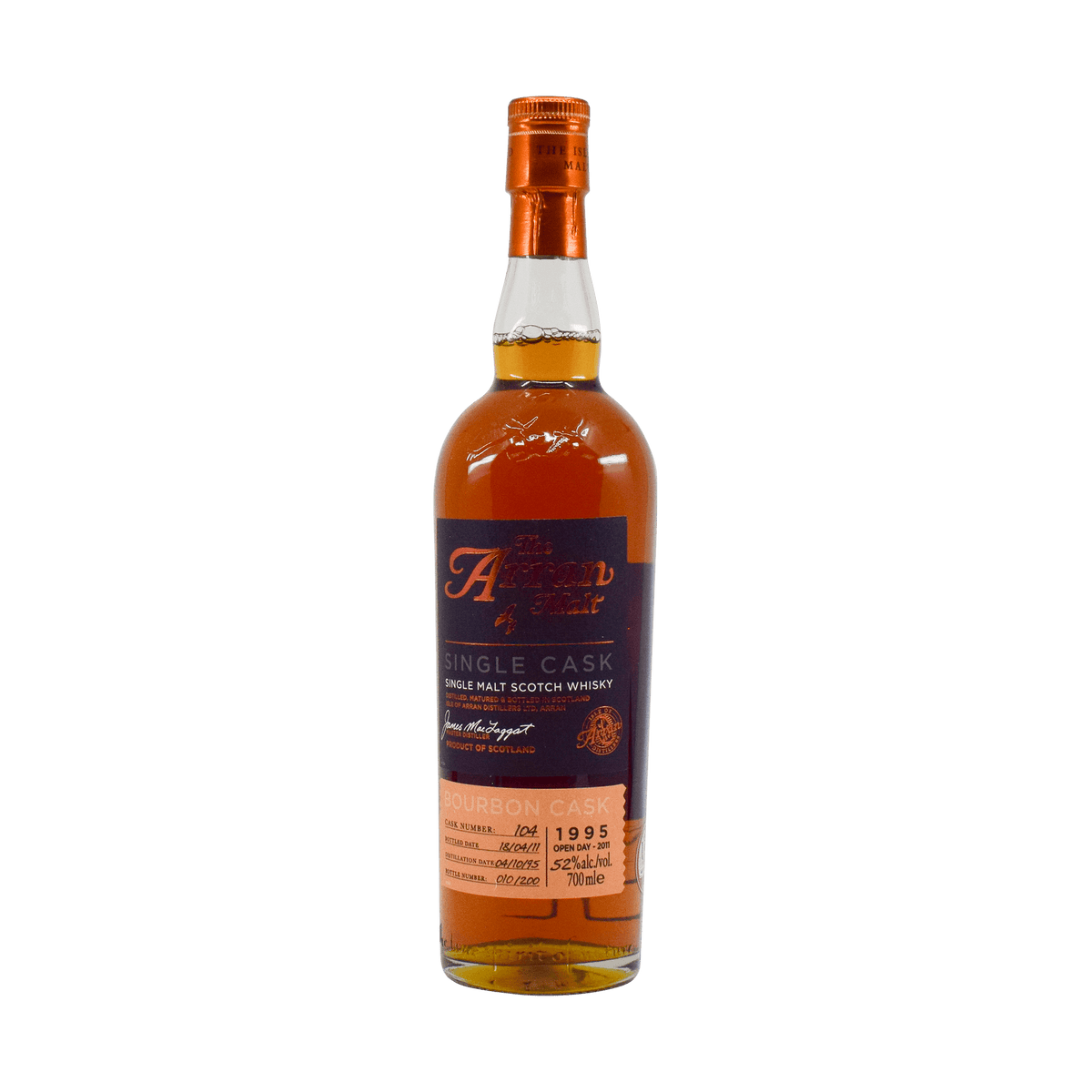Arran 1995 15 Year Old &#39;2011 Open Day Release&#39; 52.00% 70cl