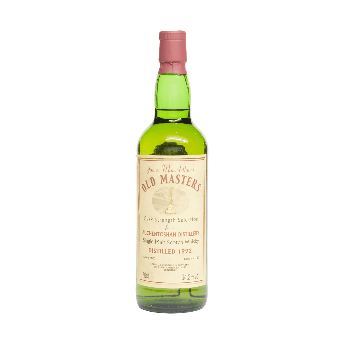 Auchentoshan 1992 10 Year Old &#39;Old Masters&#39; James MacArthur 64.20%