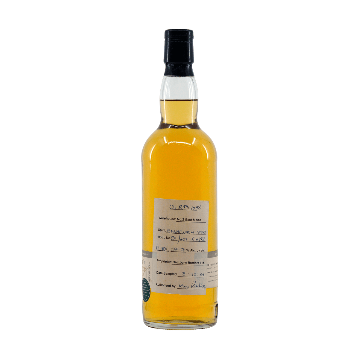 Balmenach 1990 11 Year Old Adelphi 59.70%