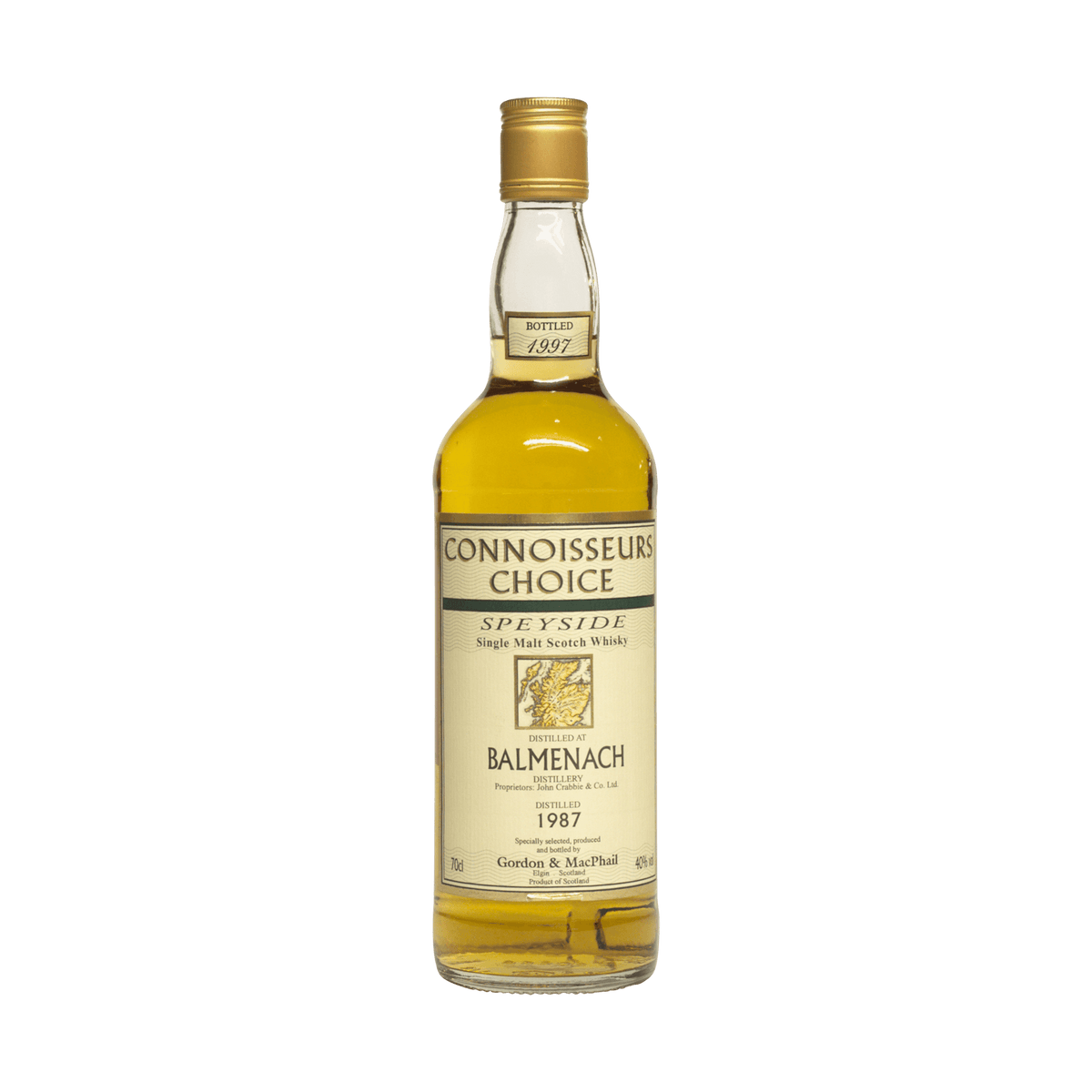 Balmenach 1987 10 Year Old &#39;Connoisseurs Choice&#39; Gordon &amp; MacPhail 40.00%