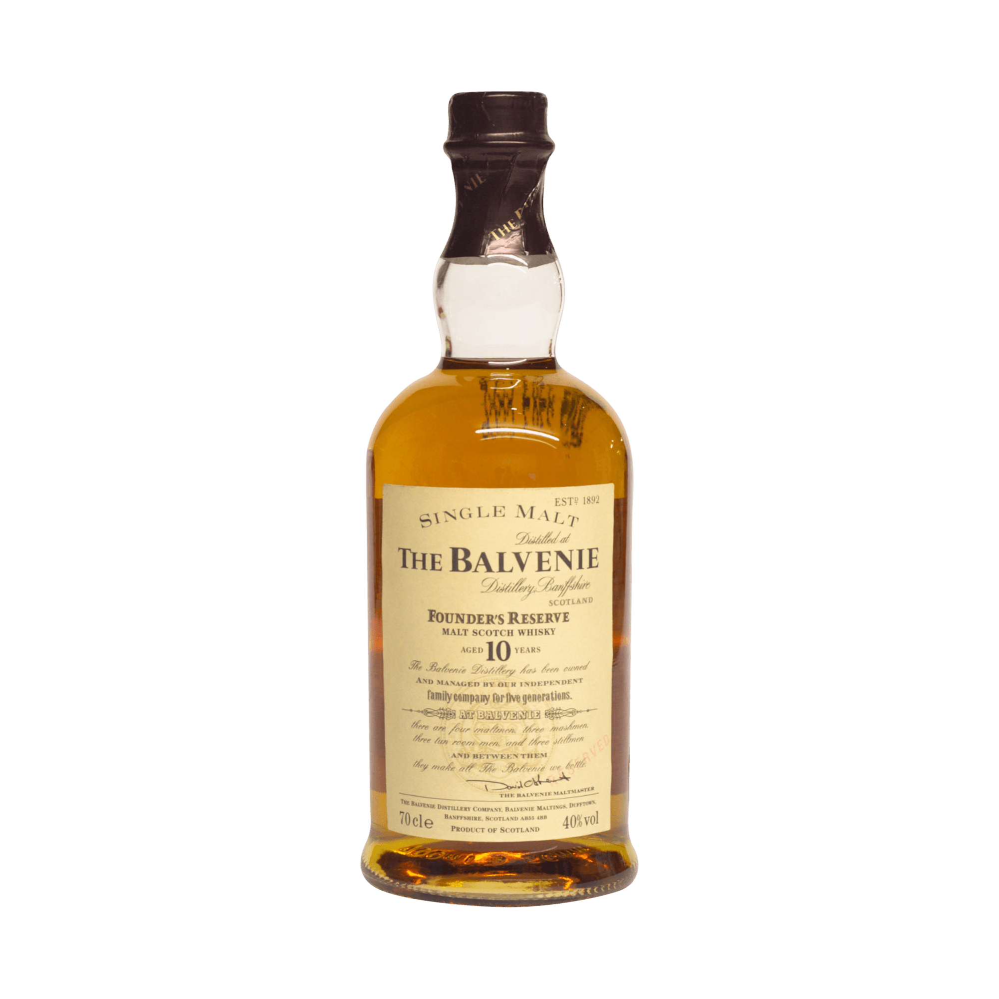 Balvenie 10 Year Old 'Founders Reserve' 40.00%