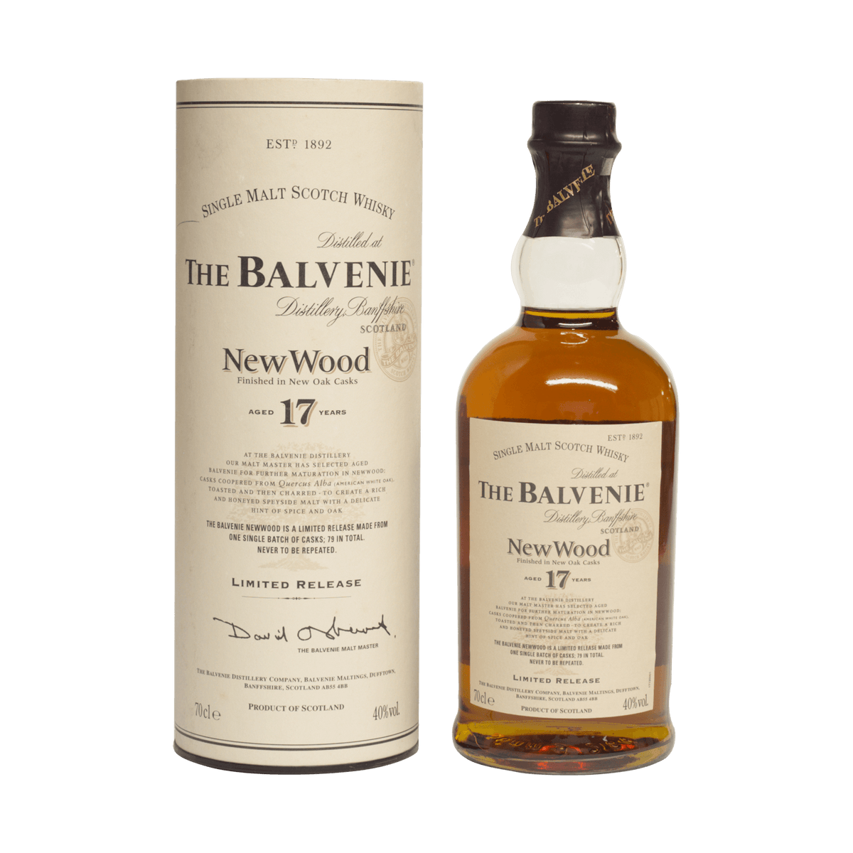 Balvenie 17 Year Old 'New Wood' 40.00%