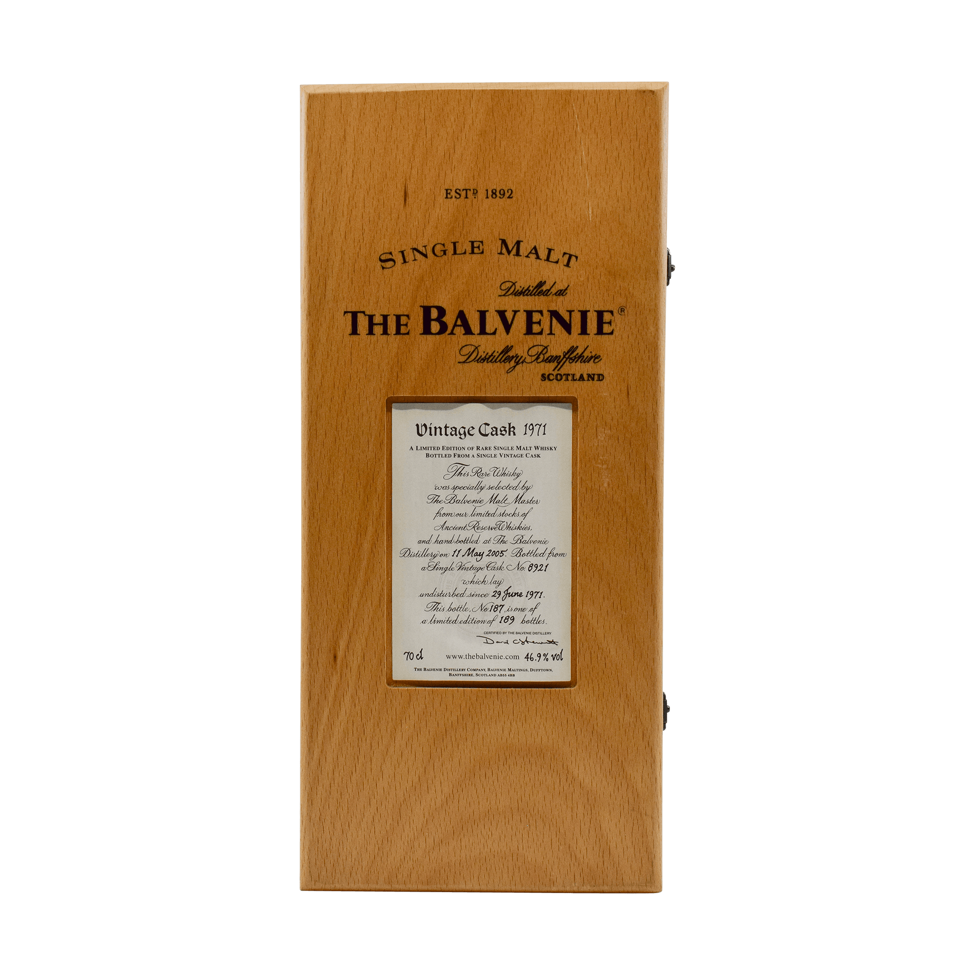 Balvenie 1971 34 Year Old 'Vintage Cask' 46.90% 70cl