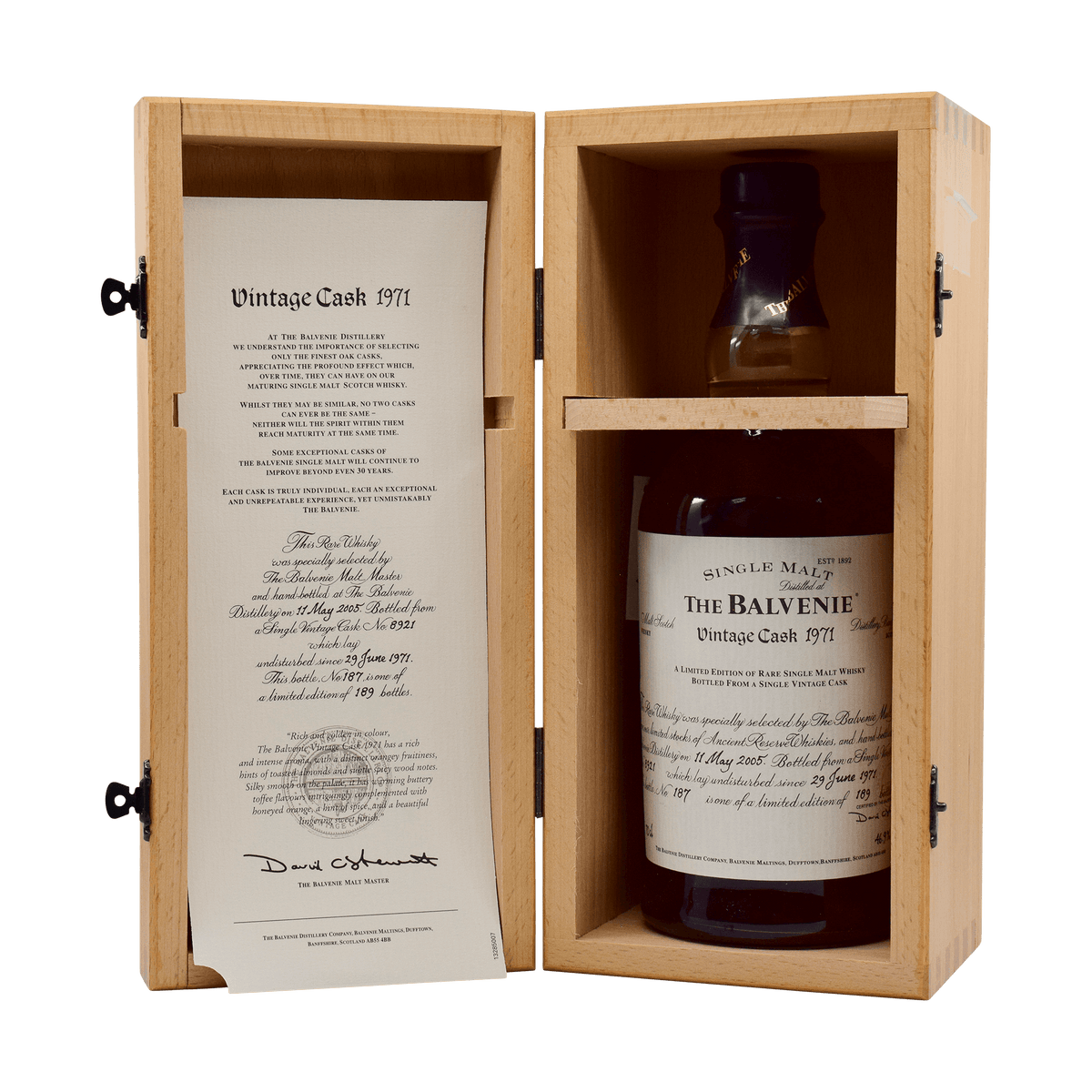 Balvenie 1971 34 Year Old 'Vintage Cask' 46.90% 70cl