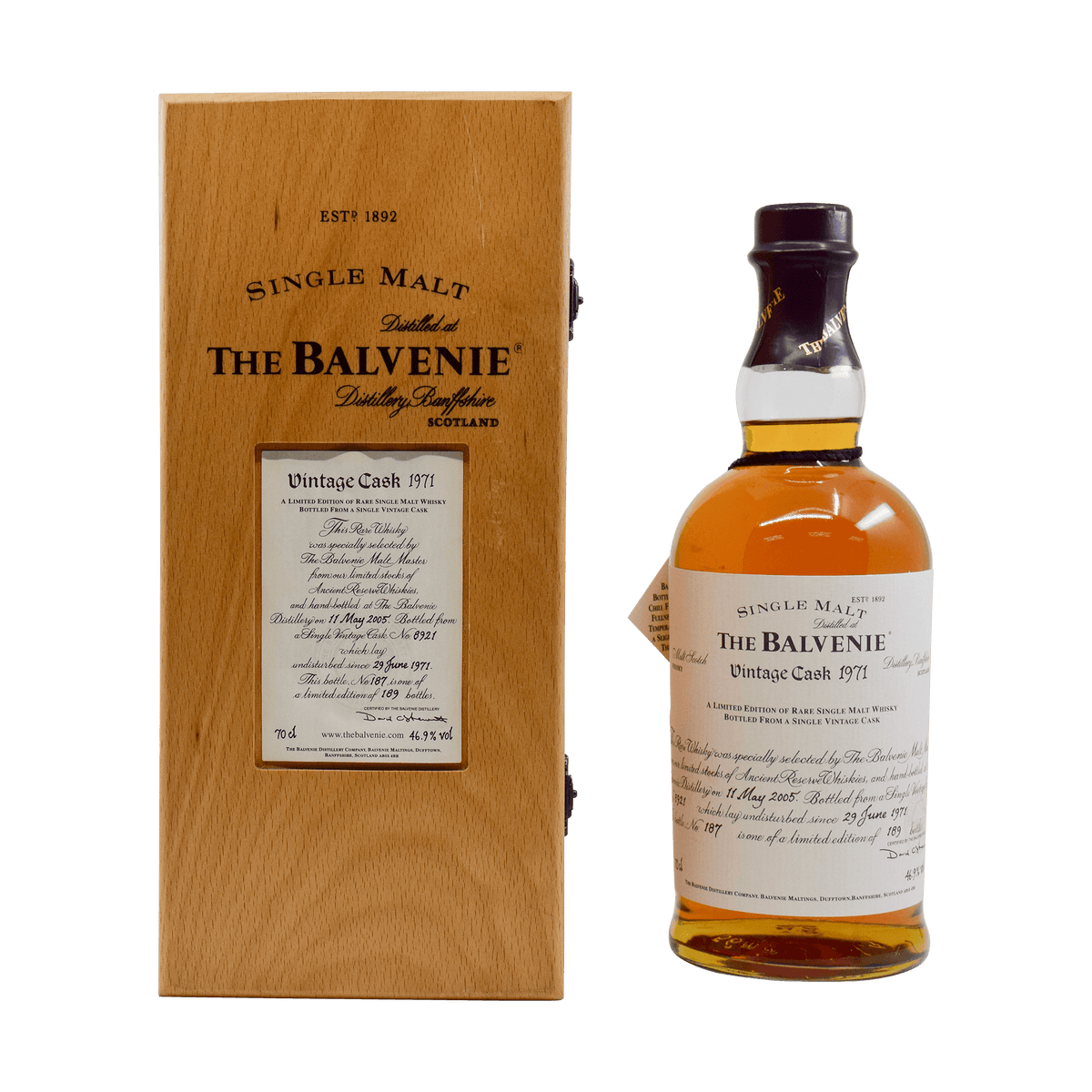 Balvenie 1971 34 Year Old 'Vintage Cask' 46.90% 70cl