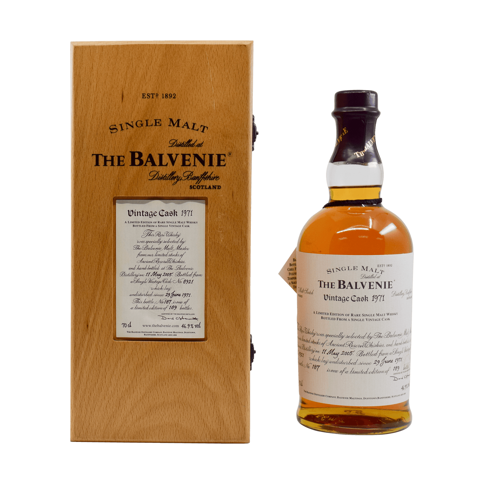 Balvenie 1971 34 Year Old 'Vintage Cask' 46.90% 70cl