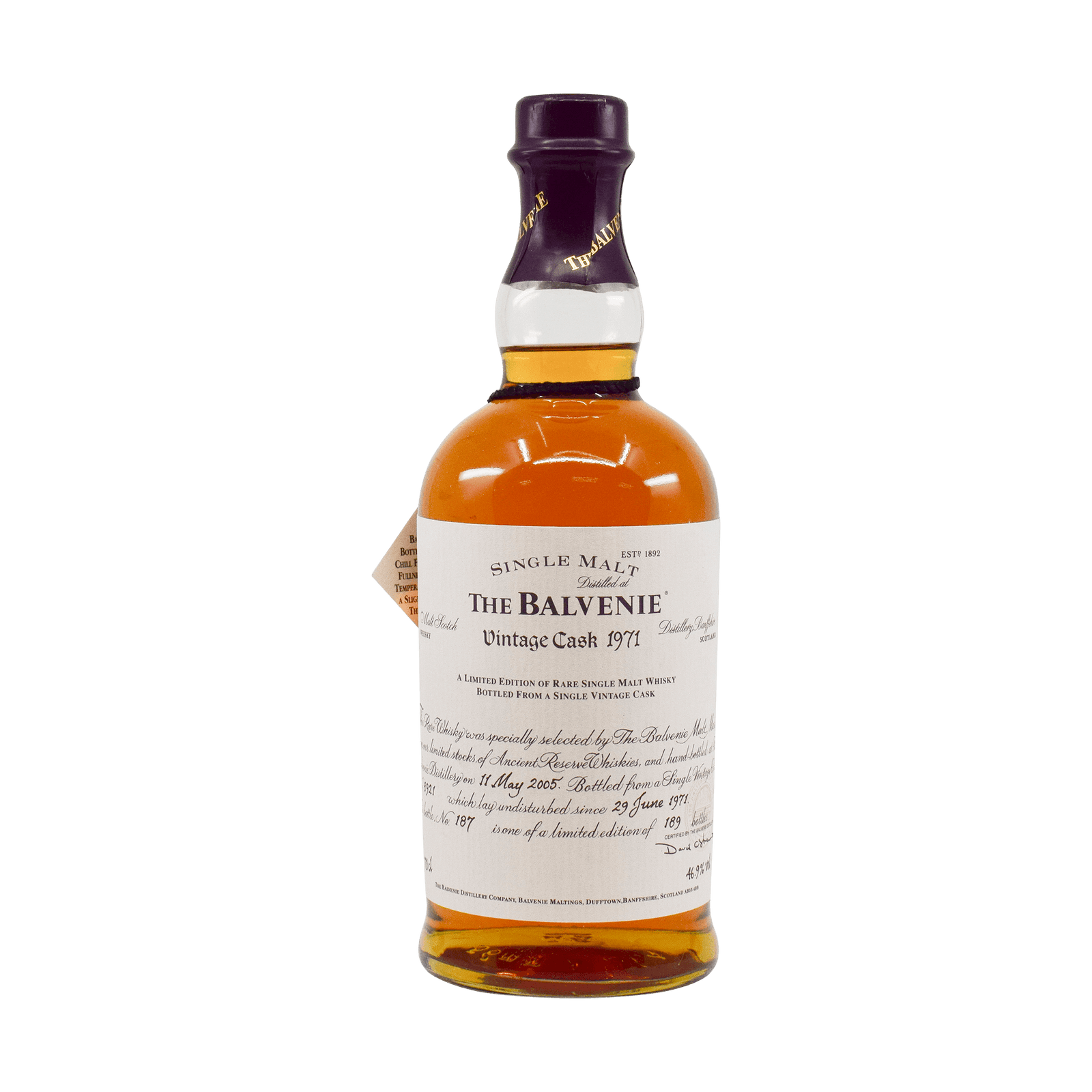 Balvenie 1971 34 Year Old 'Vintage Cask' 46.90% 70cl