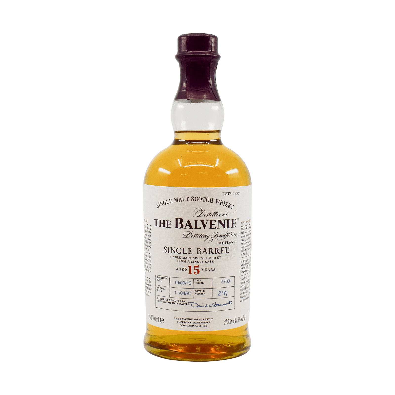 Balvenie 1997 15 Year Old 'Single Barrel' 47.80% 70cl