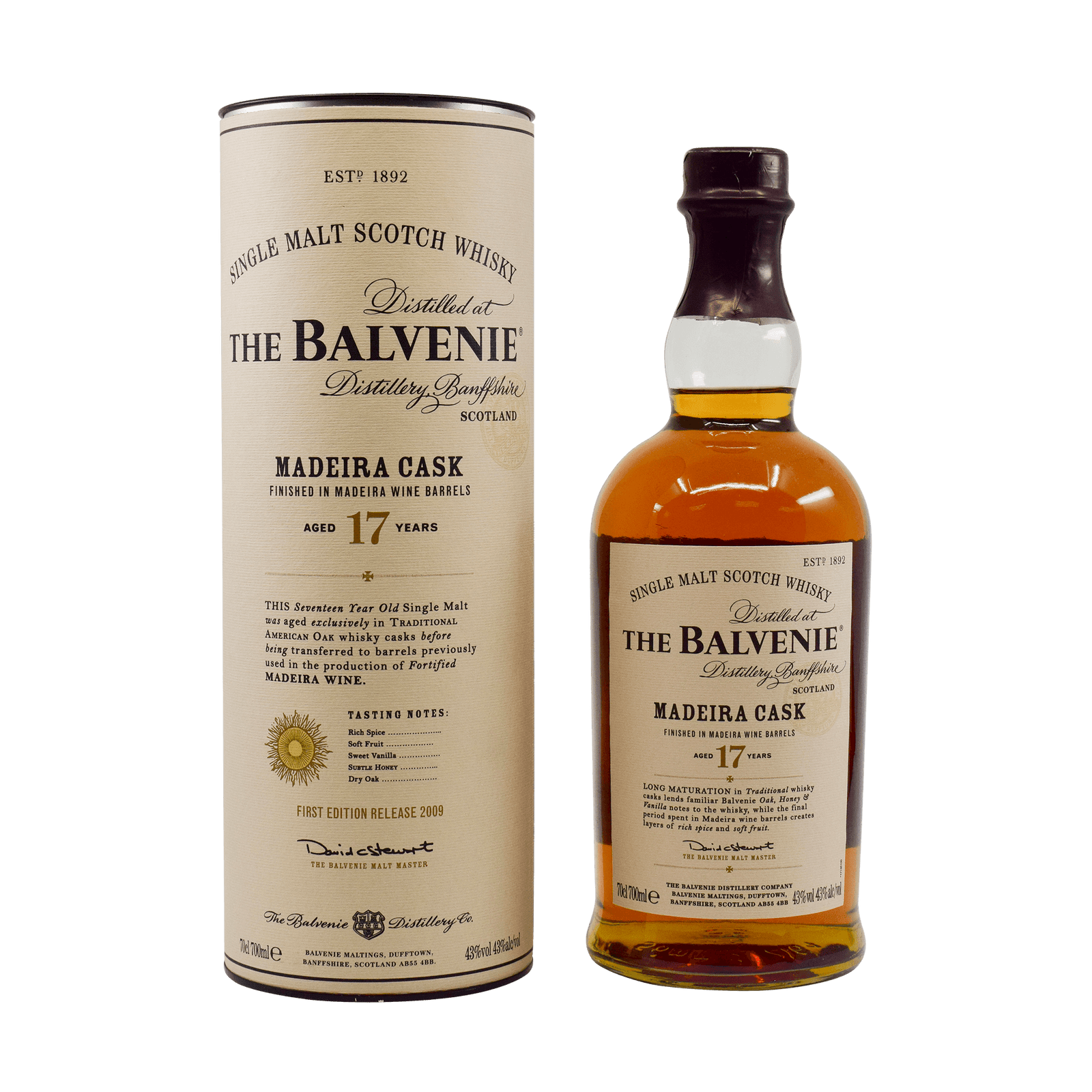 Balvenie 17 Year Old 'Madeira Cask' 43.00% 70cl