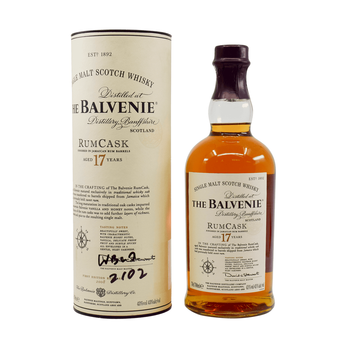 Balvenie 17 Year Old 'Rum Cask' 43.00% 70cl