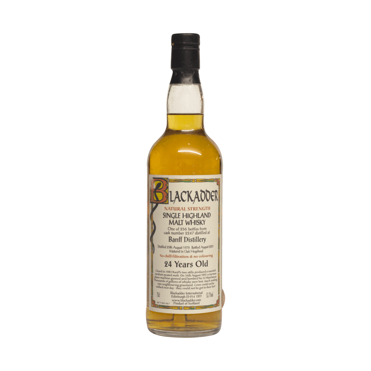Banff 1976 24 Year Old Blackadder 53.70%