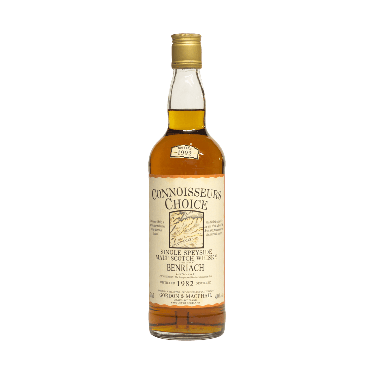 Benriach 1982 10 Year Old &#39;Connoisseurs Choice&#39; Gordon &amp; MacPhail 40.00%