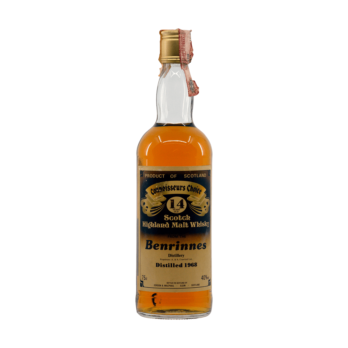 Benrinnes 1968 14 Year Old &#39;Connoisseurs Choice&#39; Gordon &amp; MacPhail 40.00%