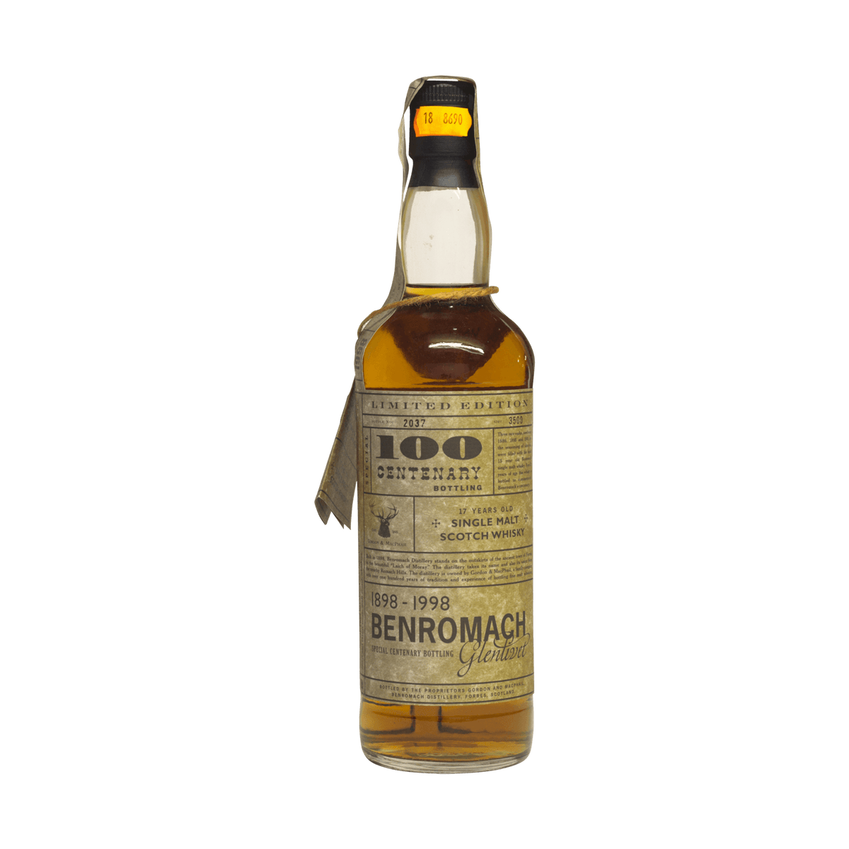 Benromach 1981 17 Year Old &#39;Centenary Bottling&#39; Gordon &amp; MacPhail 43.00%