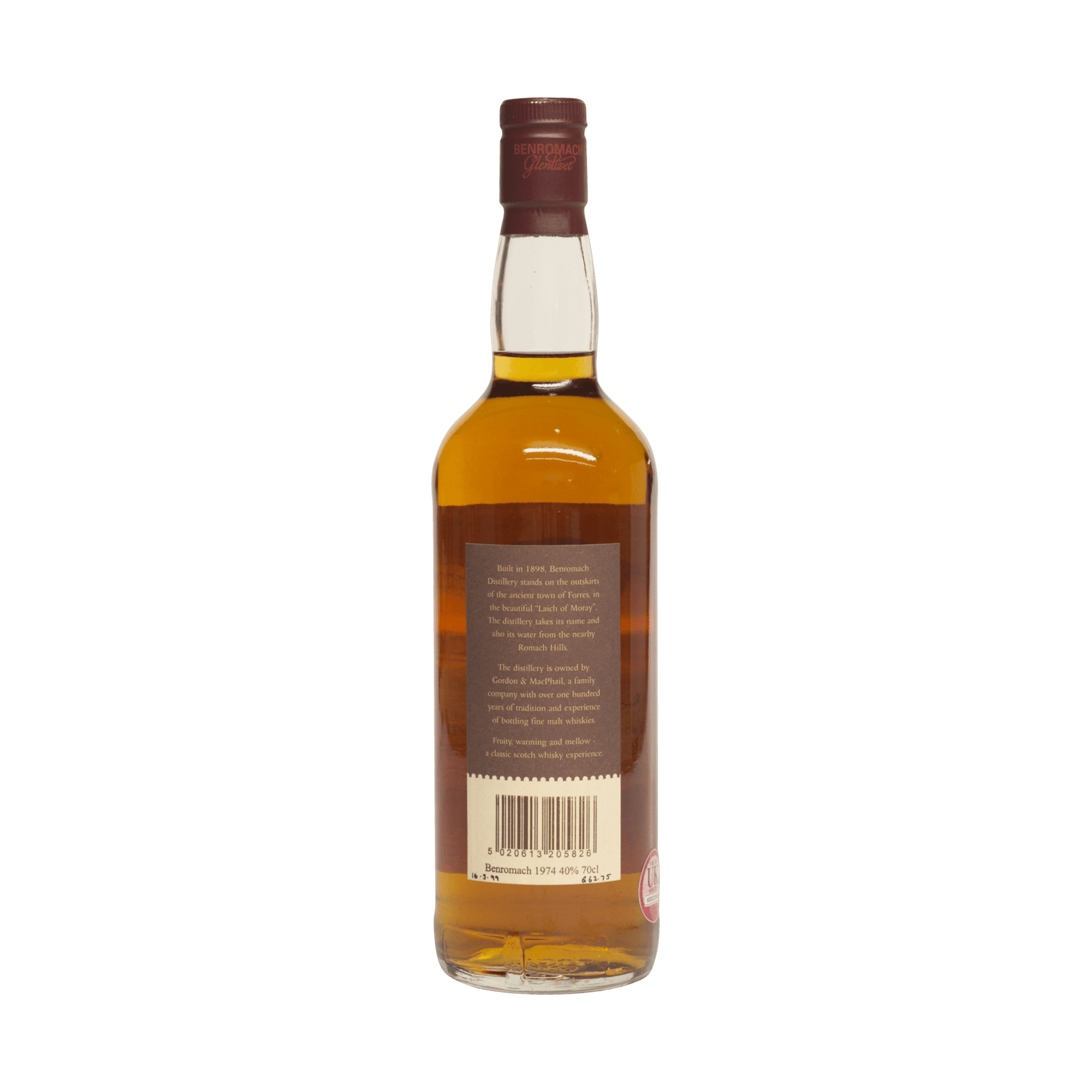 Benromach 1974 23 Year Old Gordon & MacPhail 40.00%