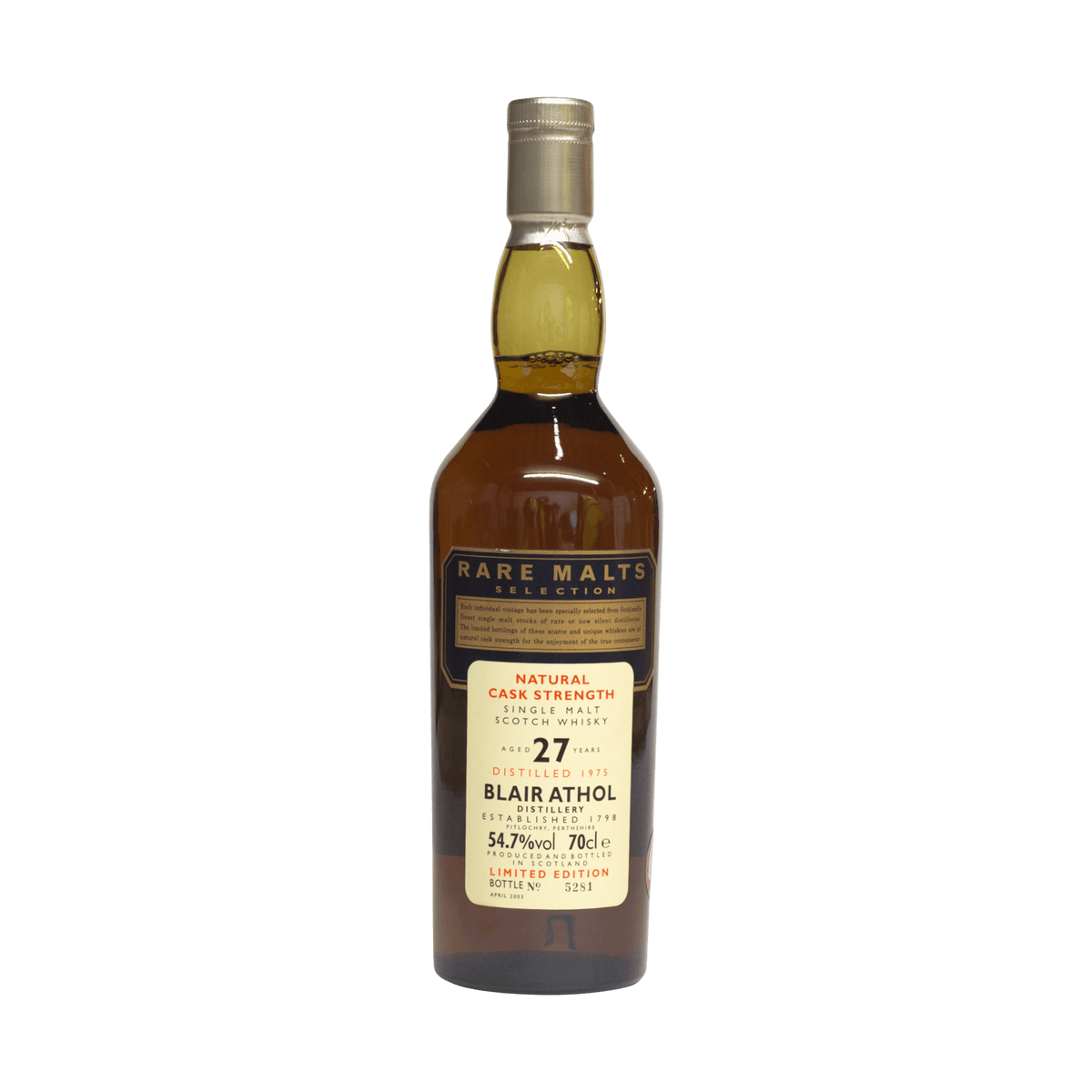 Blair Athol 1975 27 Year Old Rare Malts Selection 54.70%
