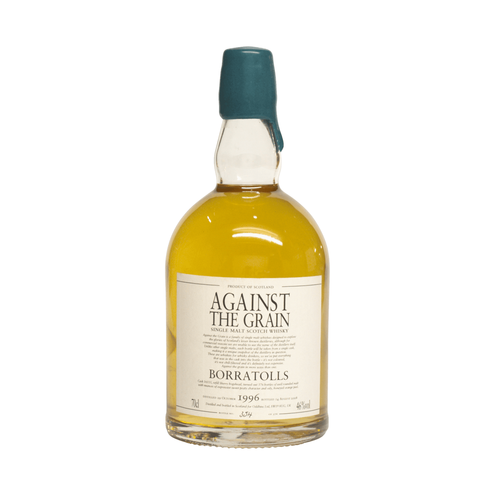 Against The Grain 1996 12 Year Old 'Borratolls' 46.00%