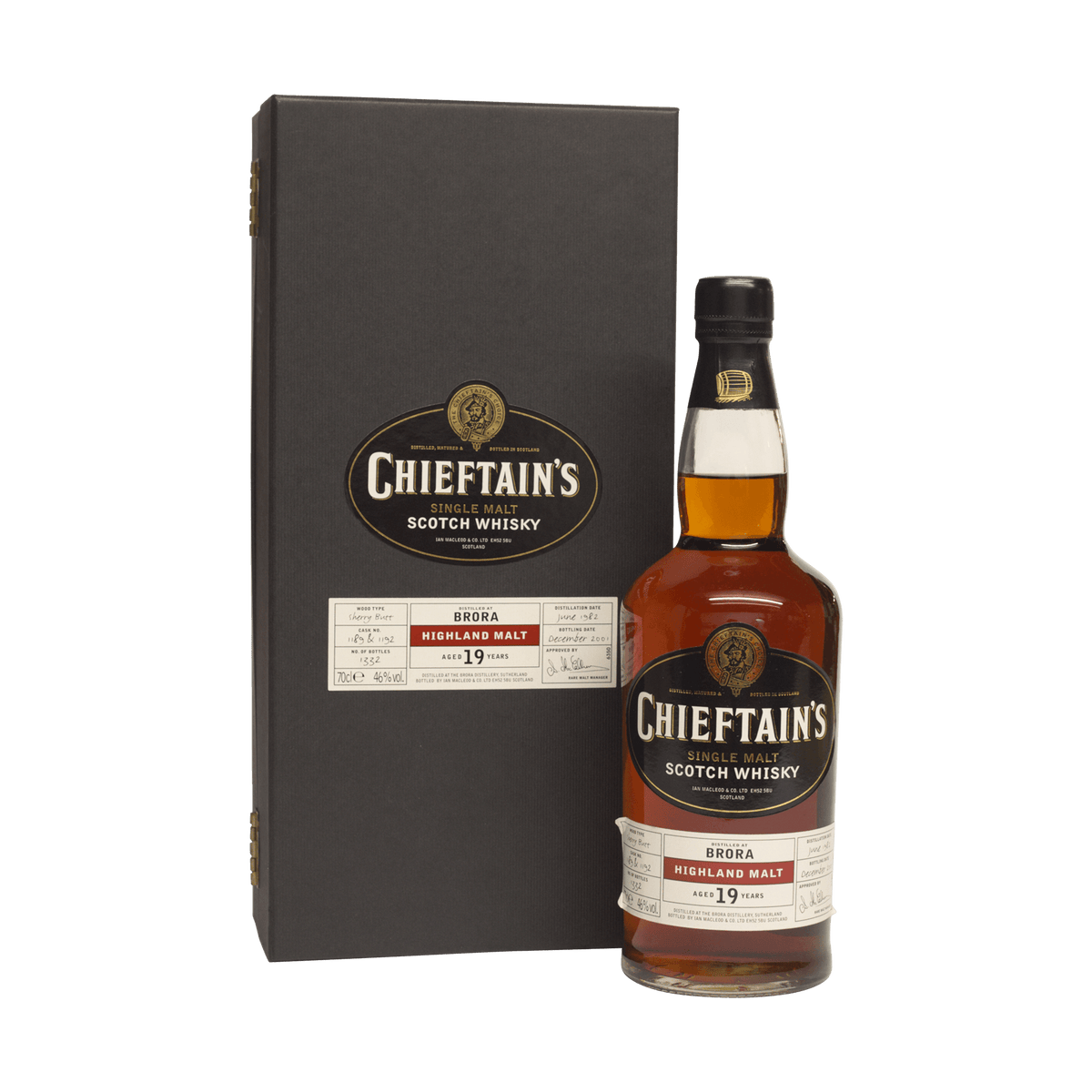 Brora 1982 19 Year Old Chieftan's 46.00%