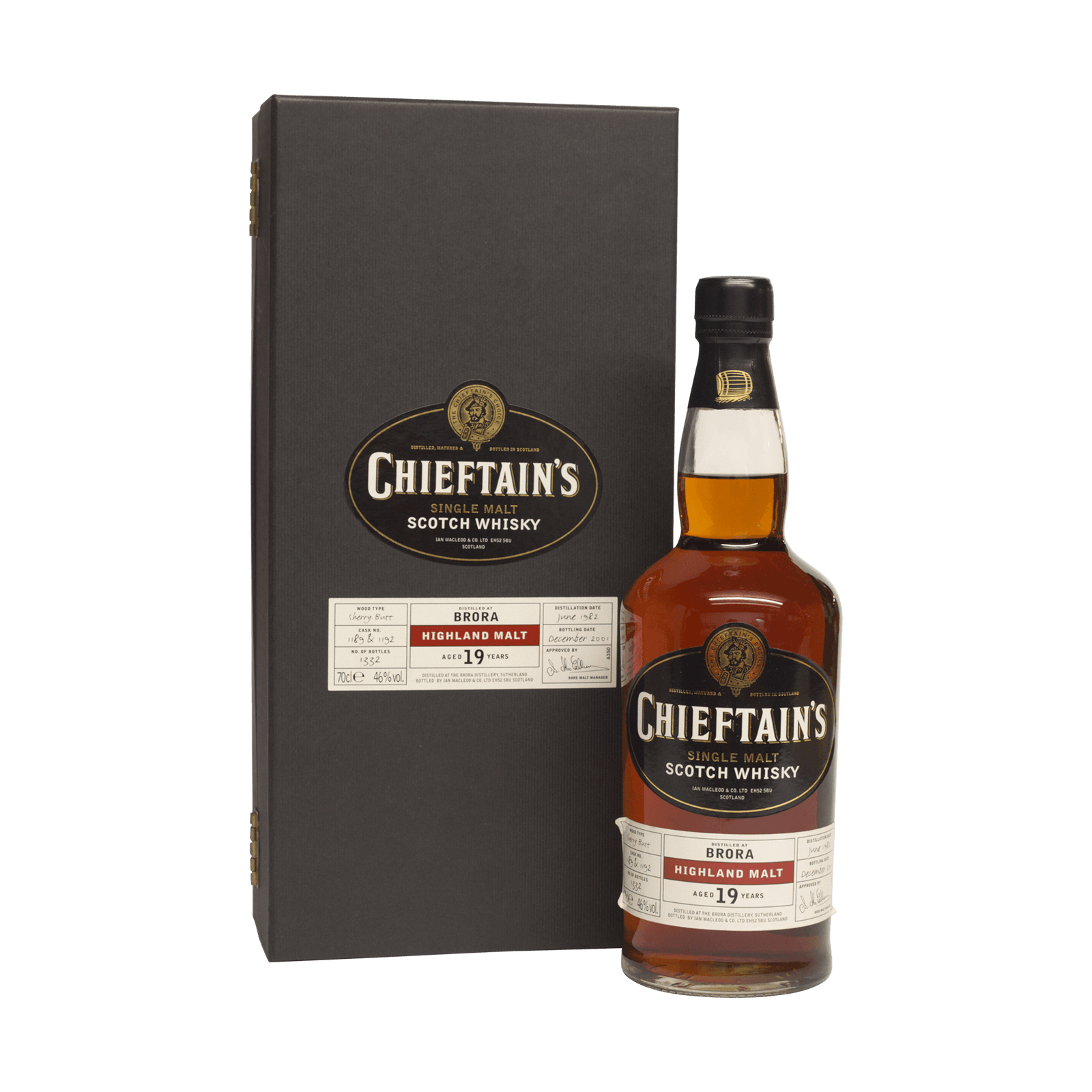 Brora 1982 19 Year Old Chieftan's 46.00%