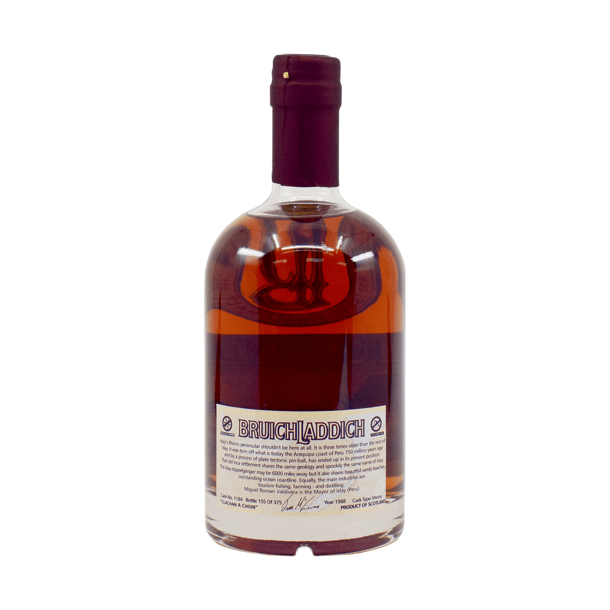 Bruichladdich 1988 'Valinch – The Mayor of Islay' 58.50% 50cl