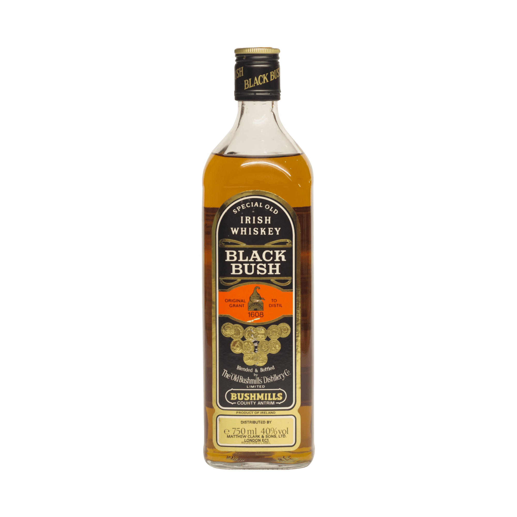 Black Bush Blended Grain Irish Whiskey 40.00%