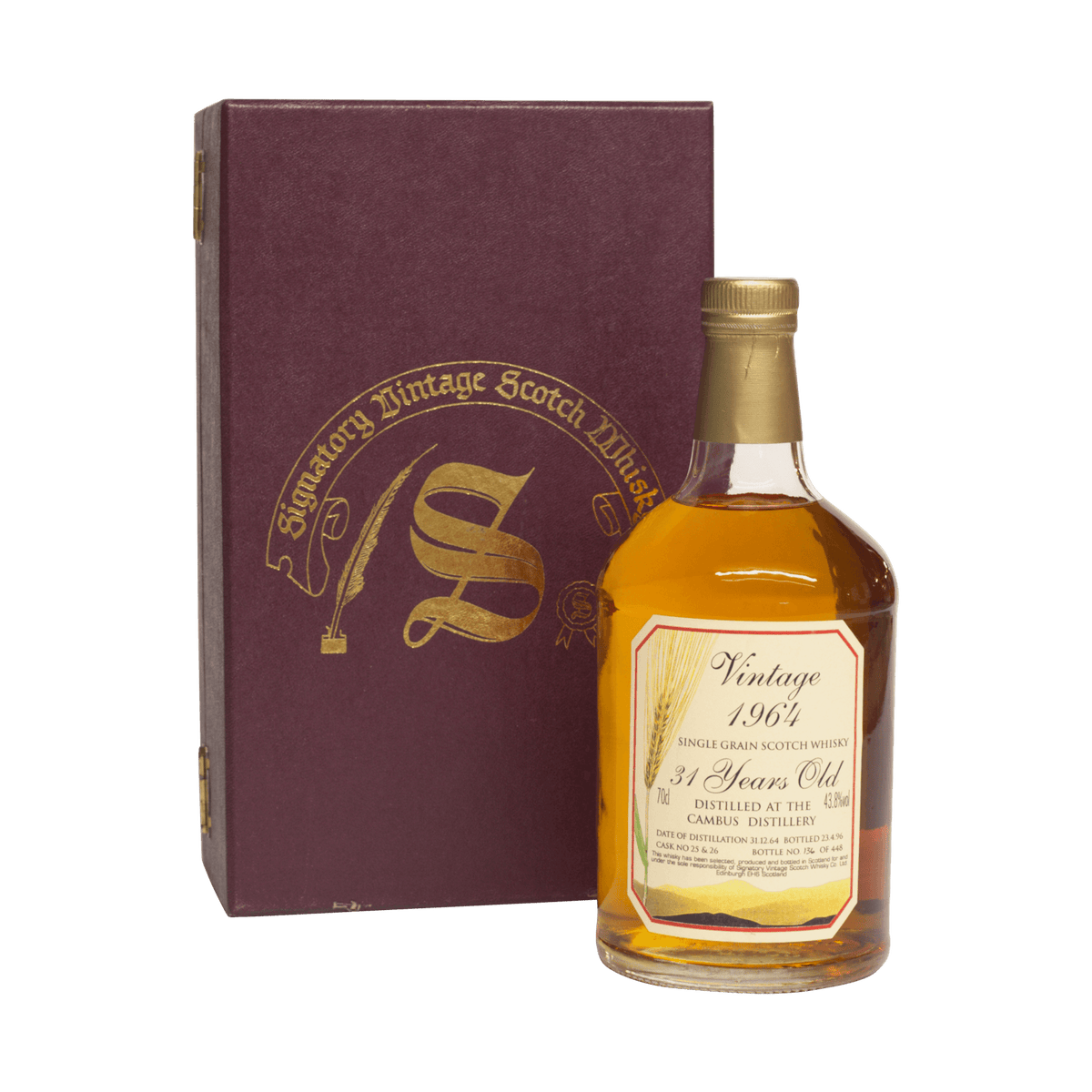 Cambus 1964 31 Year Old Signatory Vintage SW 43.80%