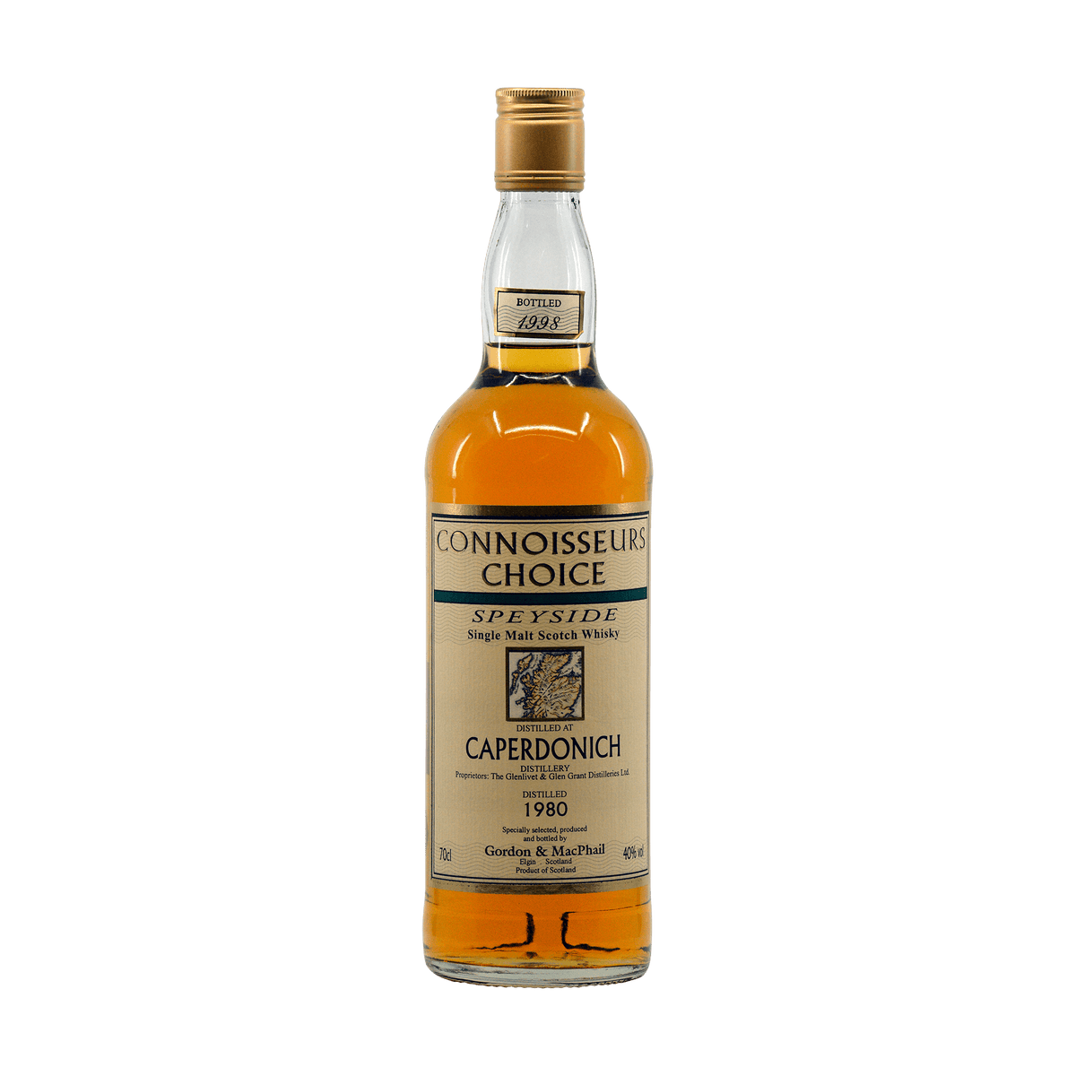 Caperdonich 1980 18 Year Old &#39;Connoisseurs Choice&#39; Gordon &amp; MacPhail 40.00%
