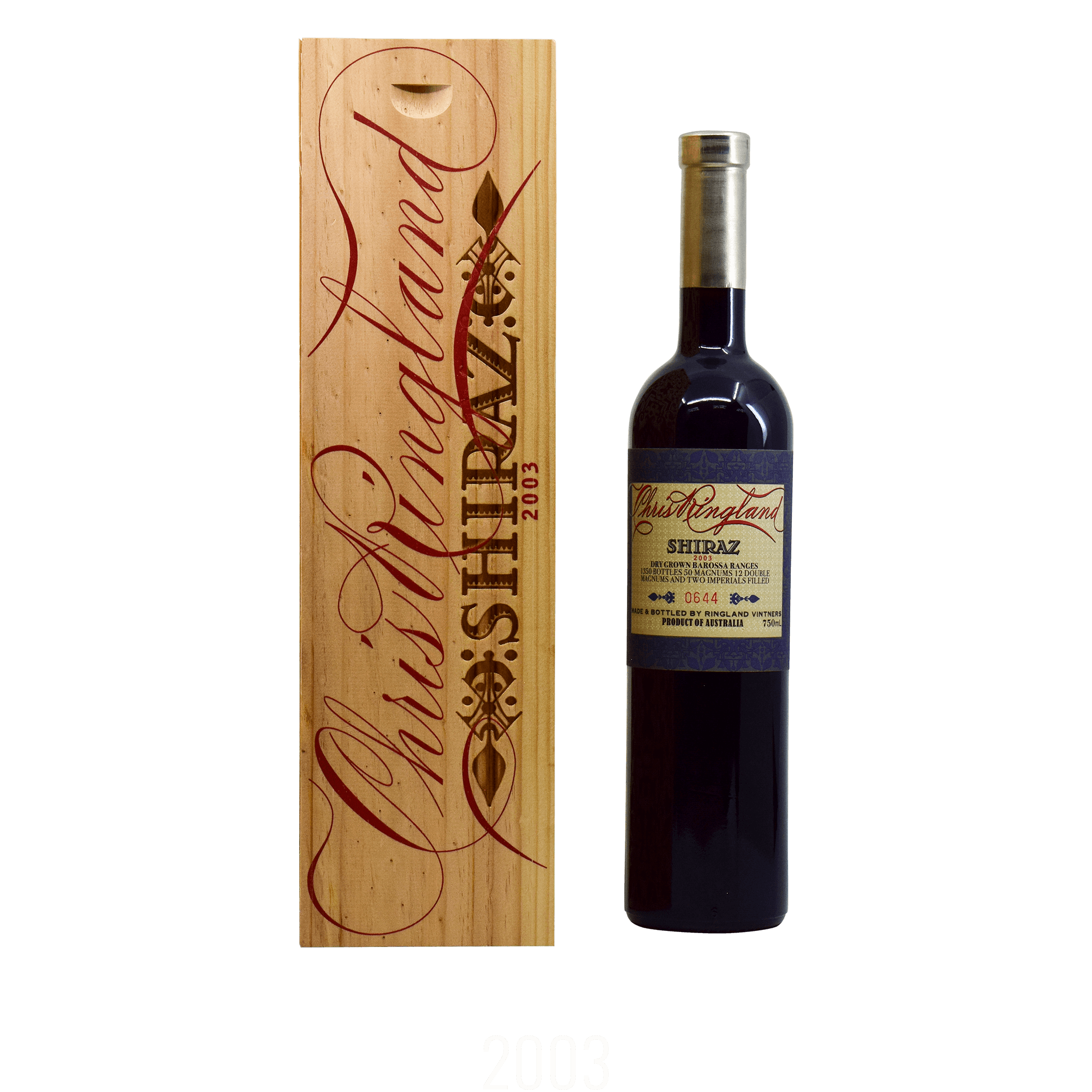 Chris Ringland Three Rivers Dry Grown Shiraz 2003 15.60 75cl