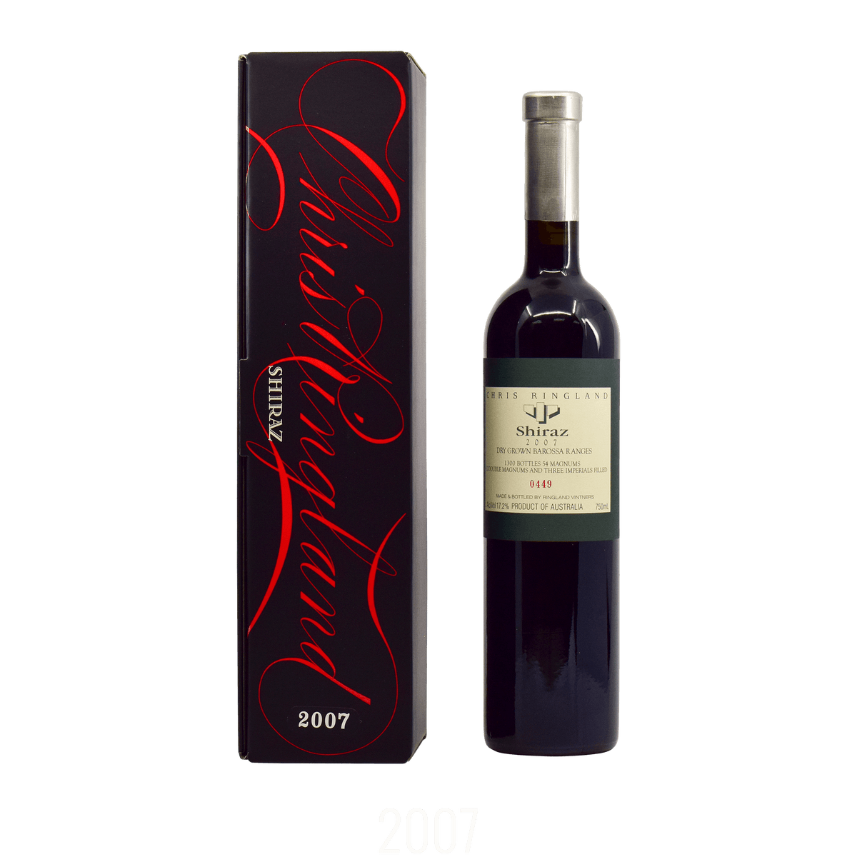 Chris Ringland (Three Rivers) Dry Grown Shiraz 2007 17.20% 75cl