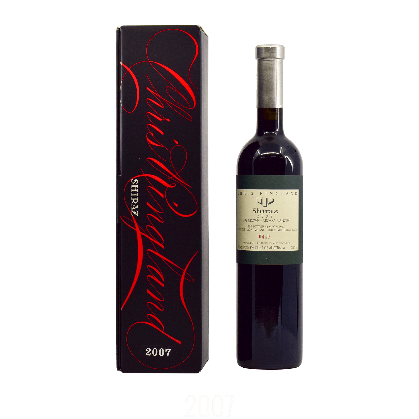 Chris Ringland (Three Rivers) Dry Grown Shiraz 2007 17.20% 75cl