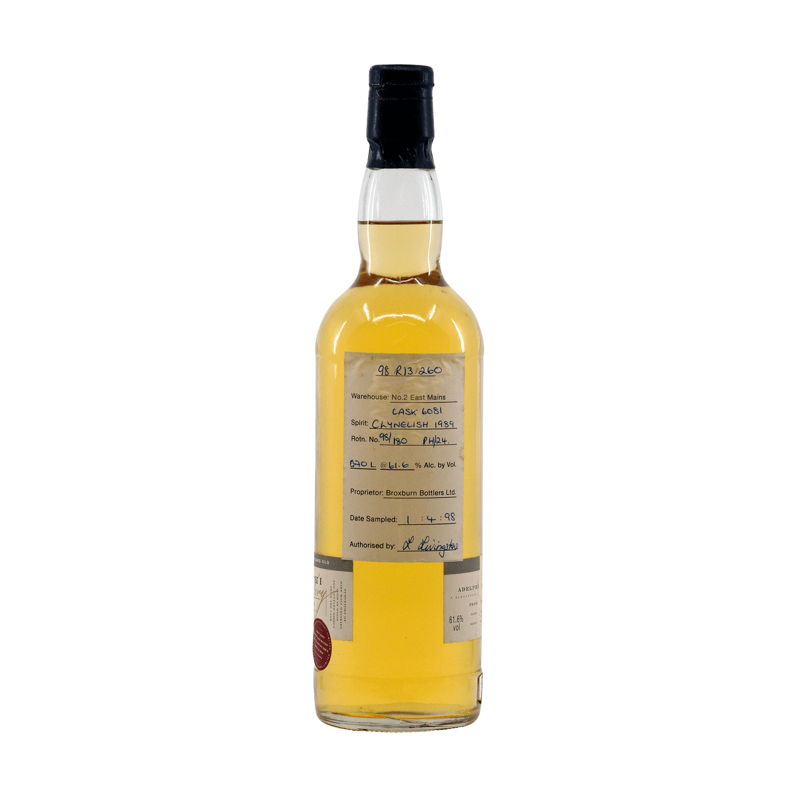 Clynelish 1989 9 Year Old Adelphi 61.60%