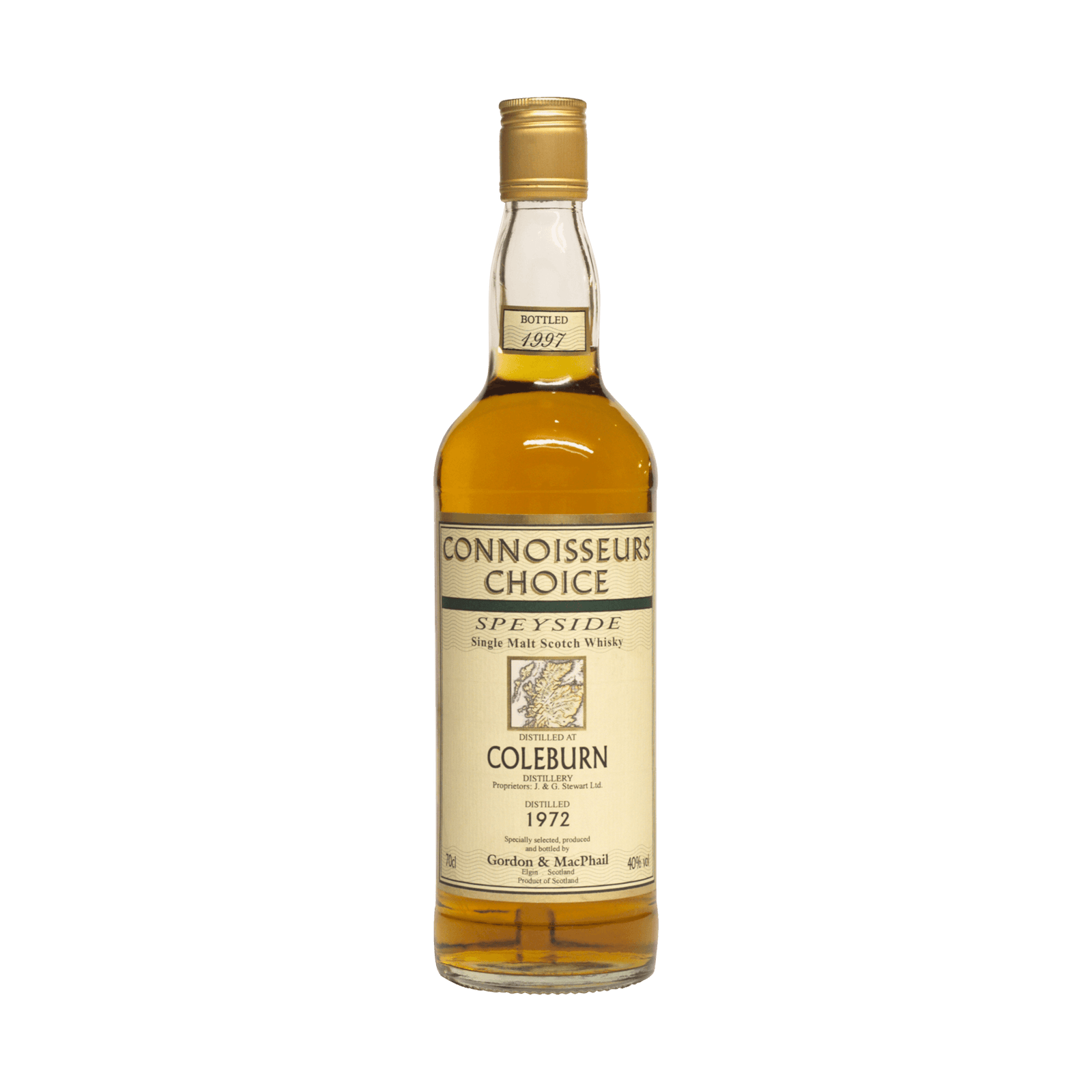 Coleburn 1972 25 Year Old 'Connoisseurs Choice' Gordon & McPhail 40.00%
