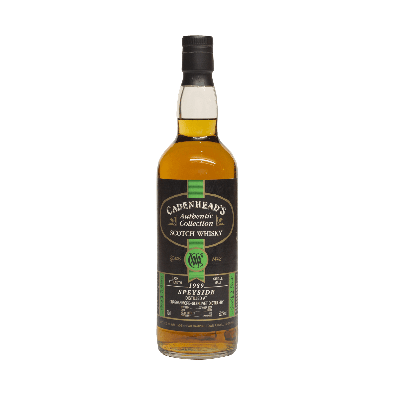 Cragganmore 1989 12 Year Old Cadenheads 59.20%