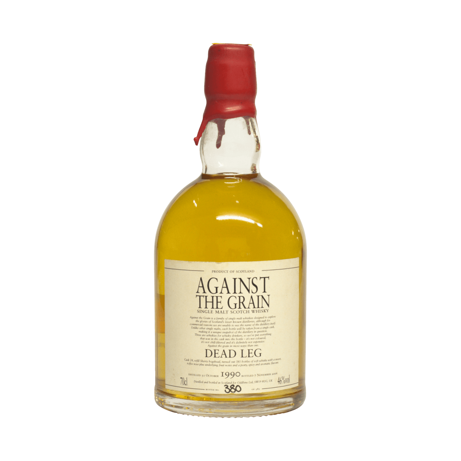 Dead Leg 1990 16 Year Old Against The Grain 46.00%