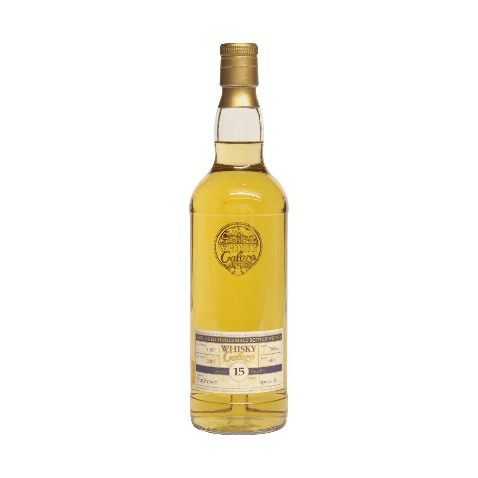 Dufftown 1987 15 Year Old ’Whisky Galore’ 46.00%
