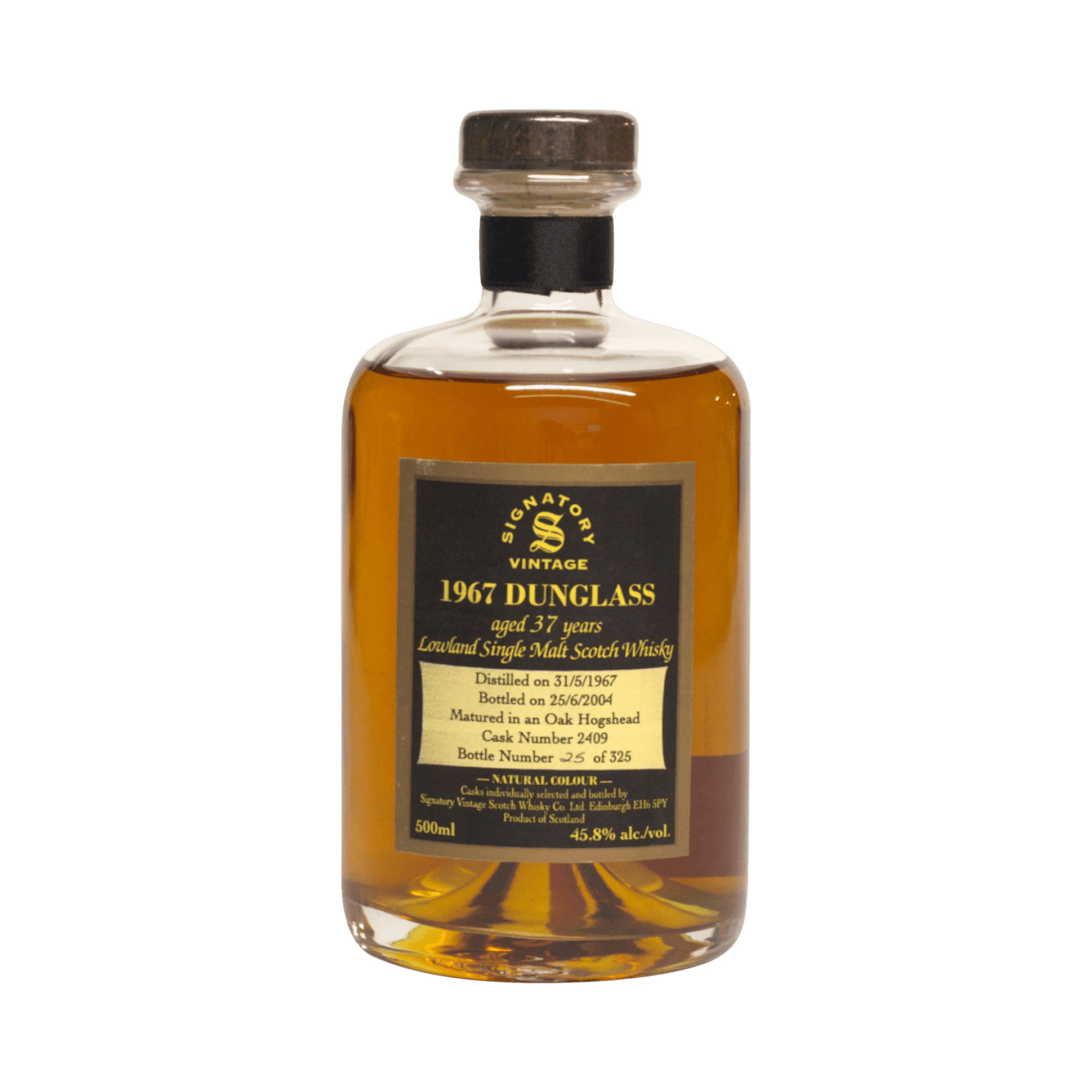 Dunglass & Littlemill 1967 36/37 Year Old Signatory Vintage SW 45.80%