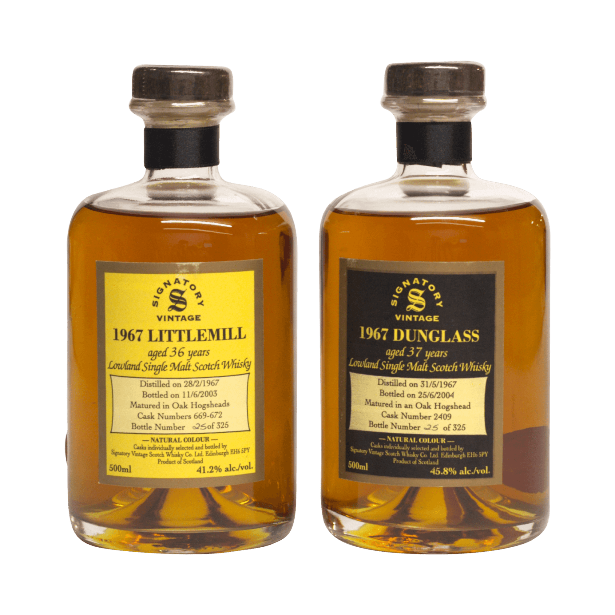 Dunglass & Littlemill 1967 36/37 Year Old Signatory Vintage SW 45.80%