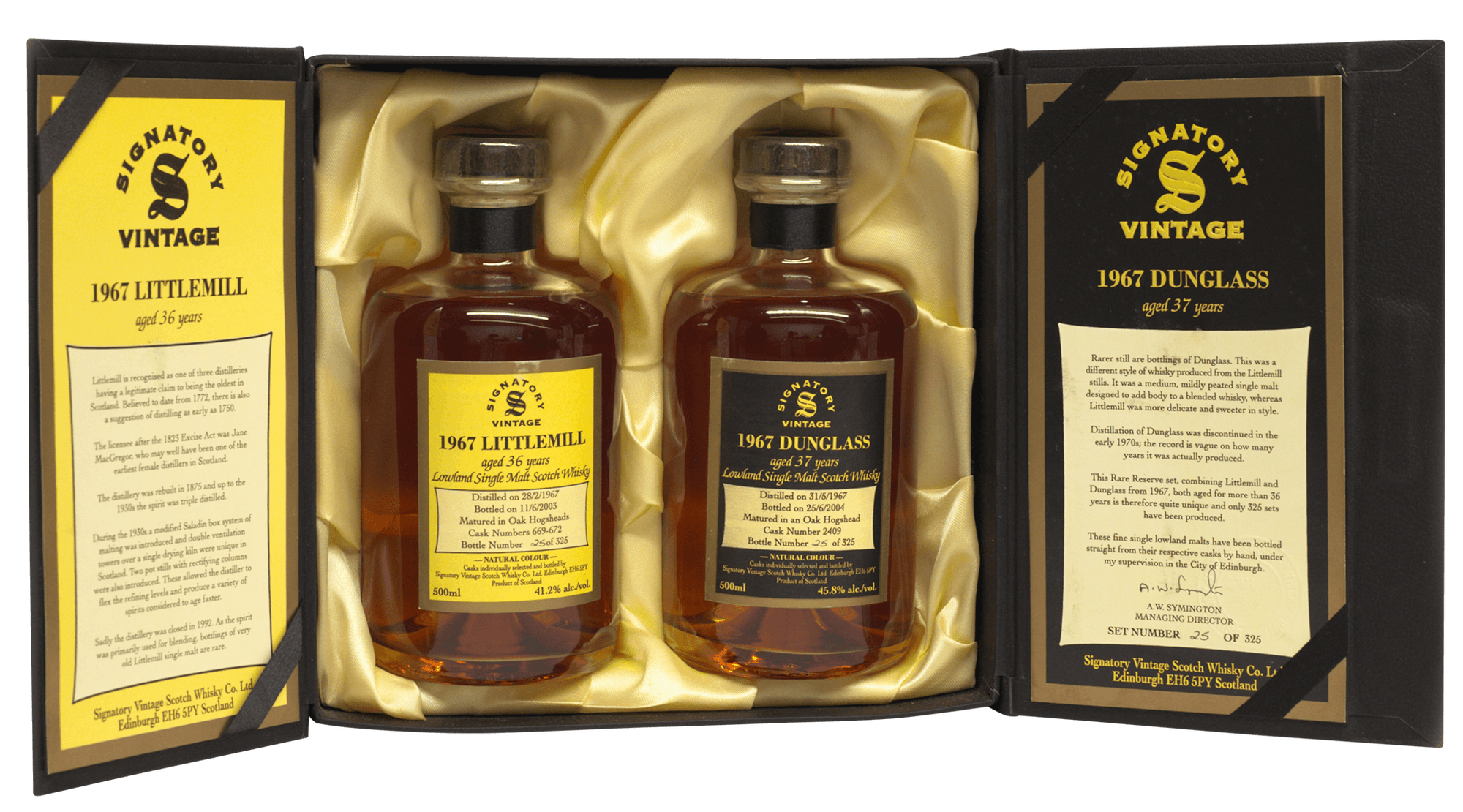 Dunglass & Littlemill 1967 36/37 Year Old Signatory Vintage SW 45.80%