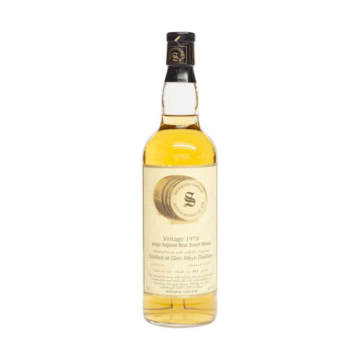 Glen Albyn 1978 24 Year Old Signatory Vintage SW 43.00%