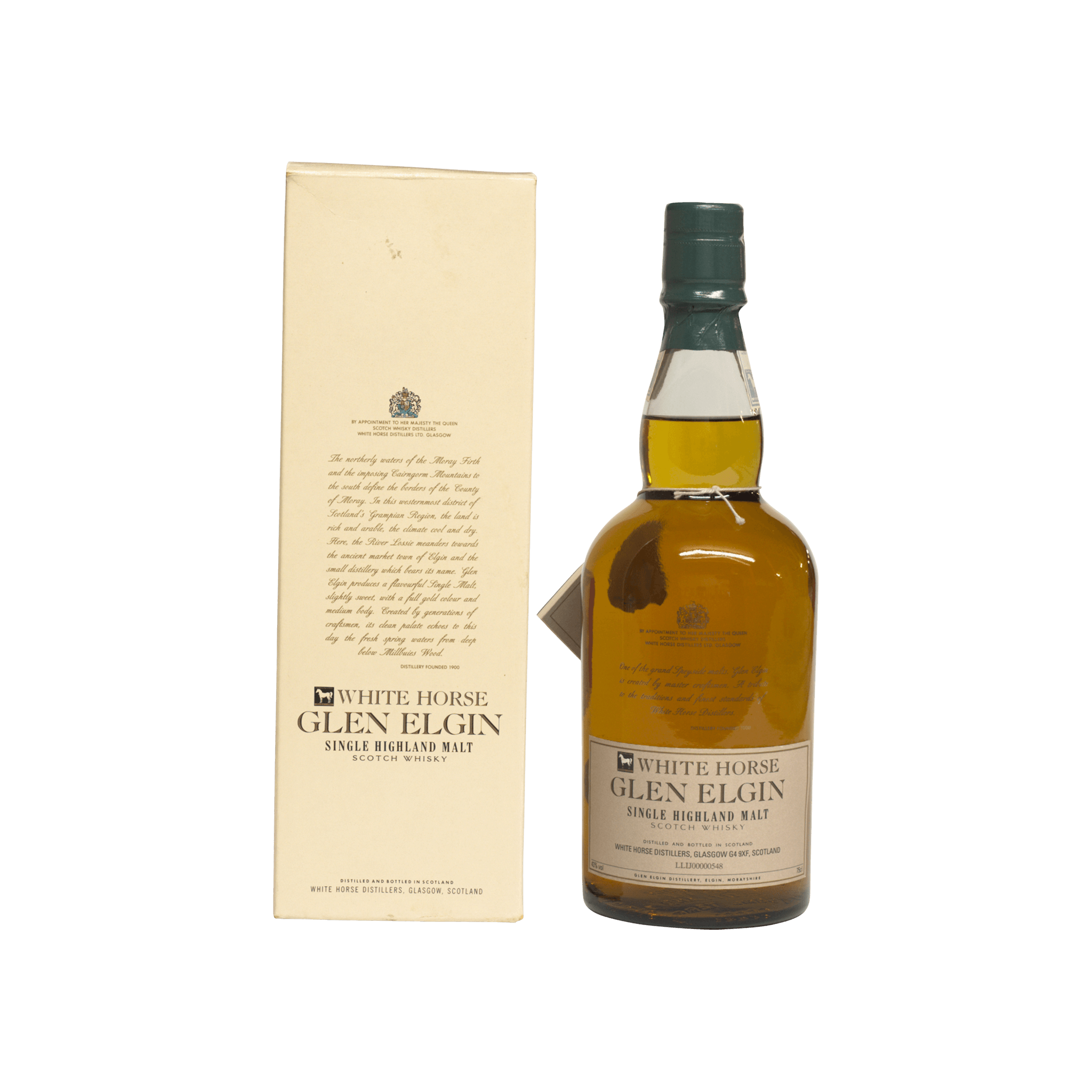 WHITE HORSE GLEN ELGIN シングルモルトウイスキー Glen Elgin White Horse 43.00% 75cl - Whisky Business