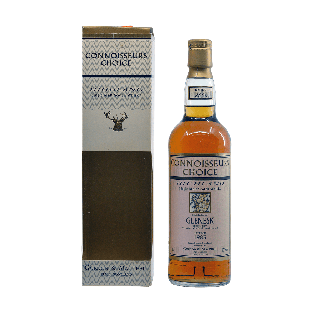 Glenesk 1985 25 Year Old 'Connoisseurs Choice' Gordon & MacPhail 40.00%