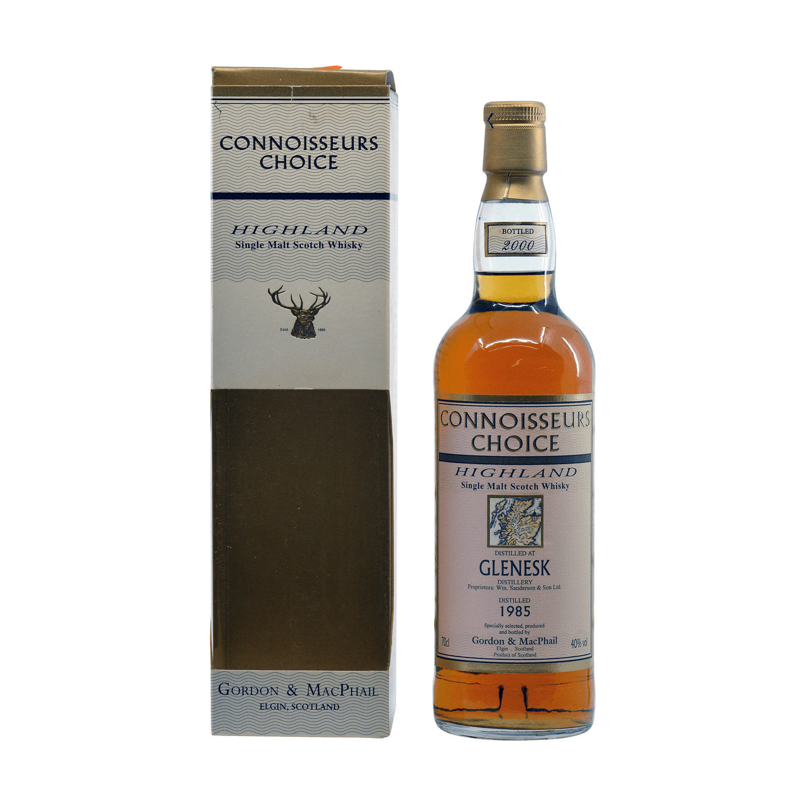 Glenesk 1985 25 Year Old 'Connoisseurs Choice' Gordon & MacPhail 40.00%