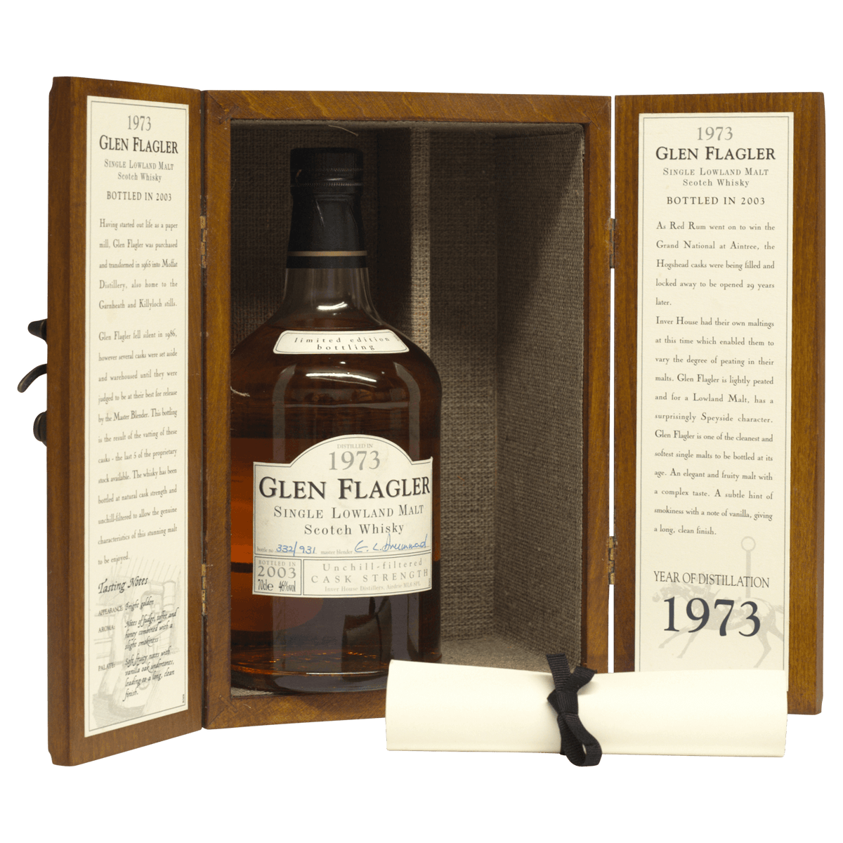 Glen Flagler 1973 30 Year Old Limited Edition 46.00%