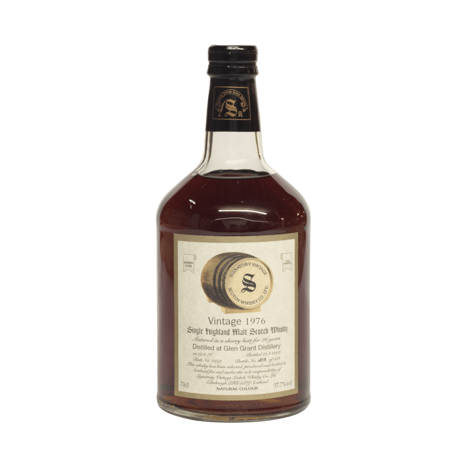 Glen Grant 1976 26 Year Old Signatory Vintage SW 57.70%
