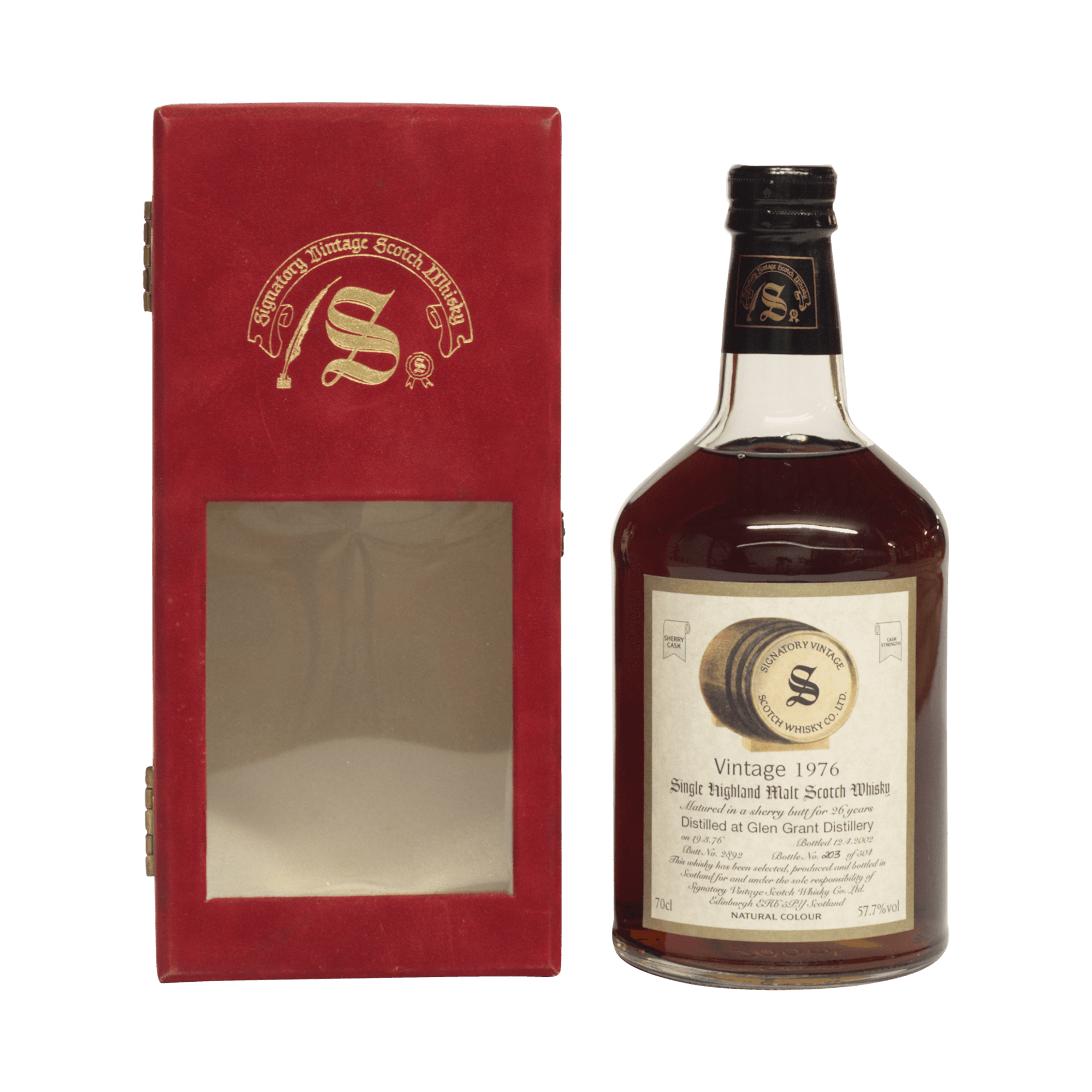 Glen Grant 1976 26 Year Old Signatory Vintage SW 57.70%