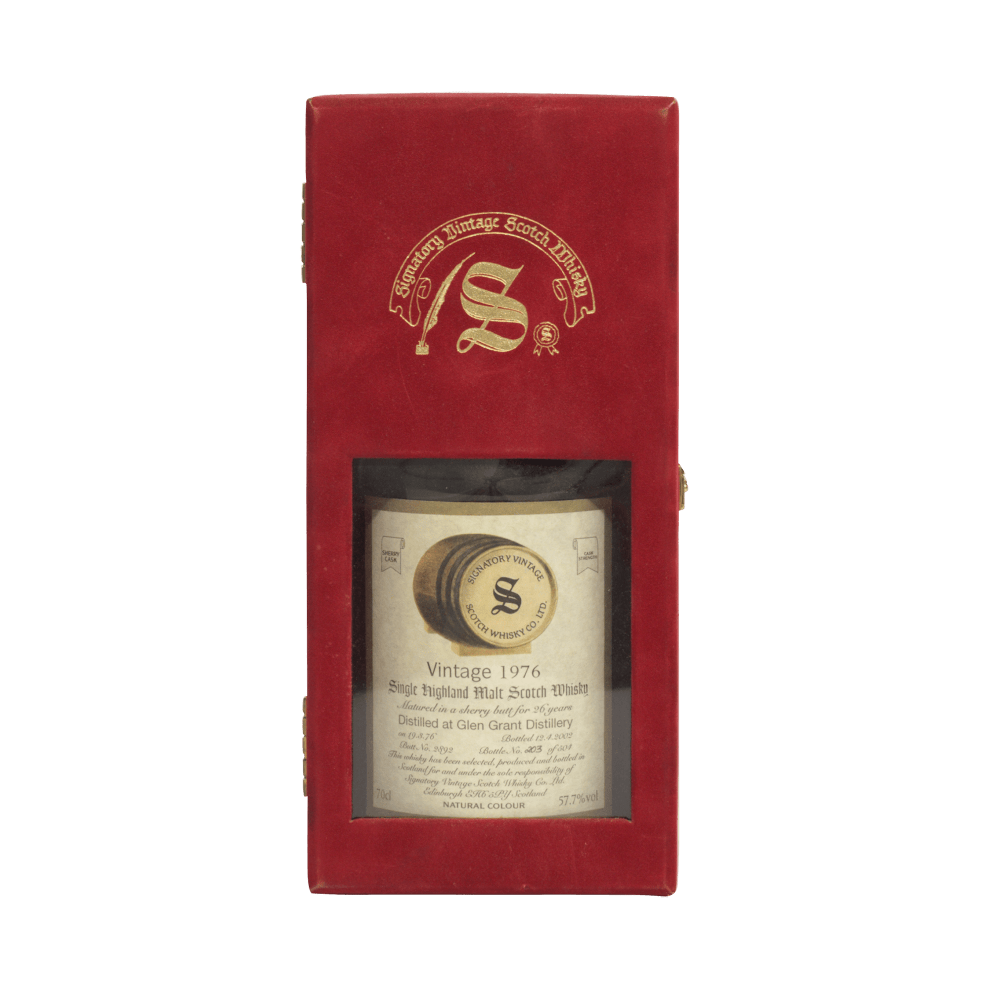 Glen Grant 1976 26 Year Old Signatory Vintage SW 57.70%