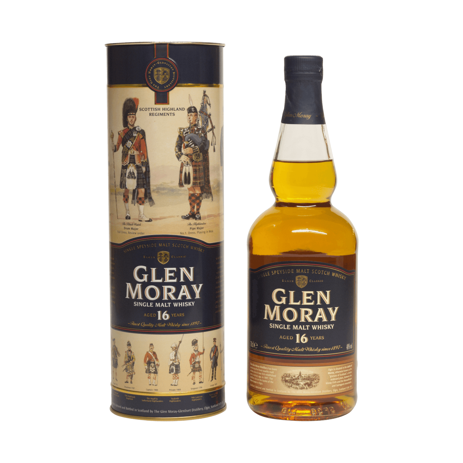 Glen Moray 16 Year Old ‘Scottish Highland Regiments’ 40.00%
