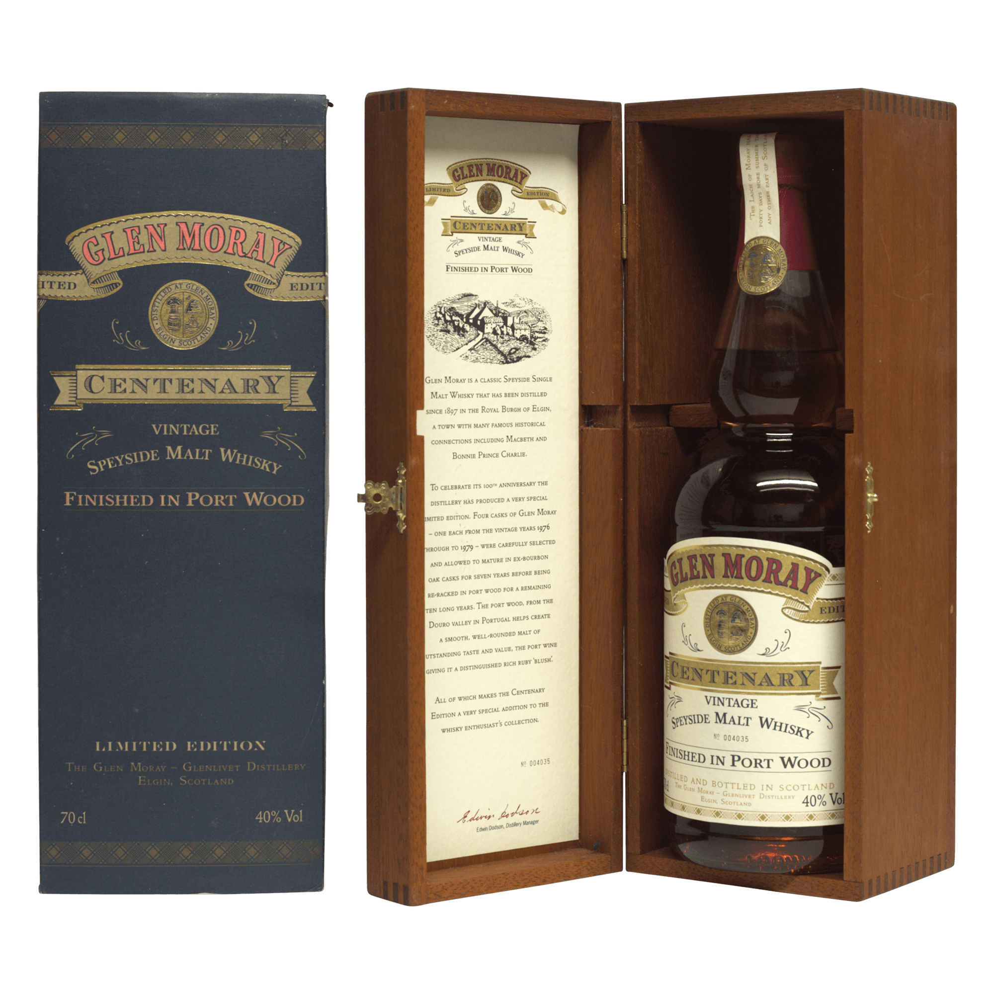 Glen Moray Centenary Limited Edition Centenary Vintage 40.00%