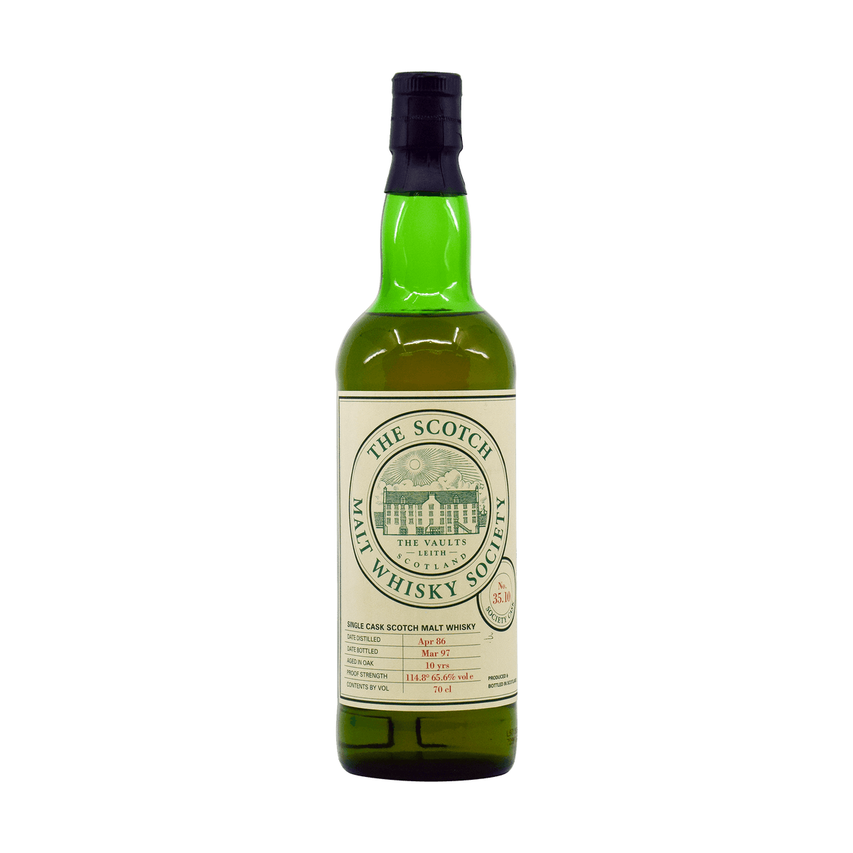 Glen Moray 1986 10 Year Old &#39;35.10&#39; SMWS 65.60% 70cl