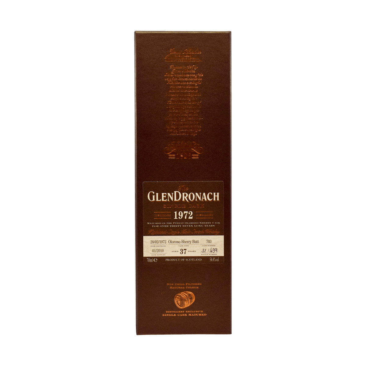 GlenDronach 1972 37 Year Old 54.40% 70cl